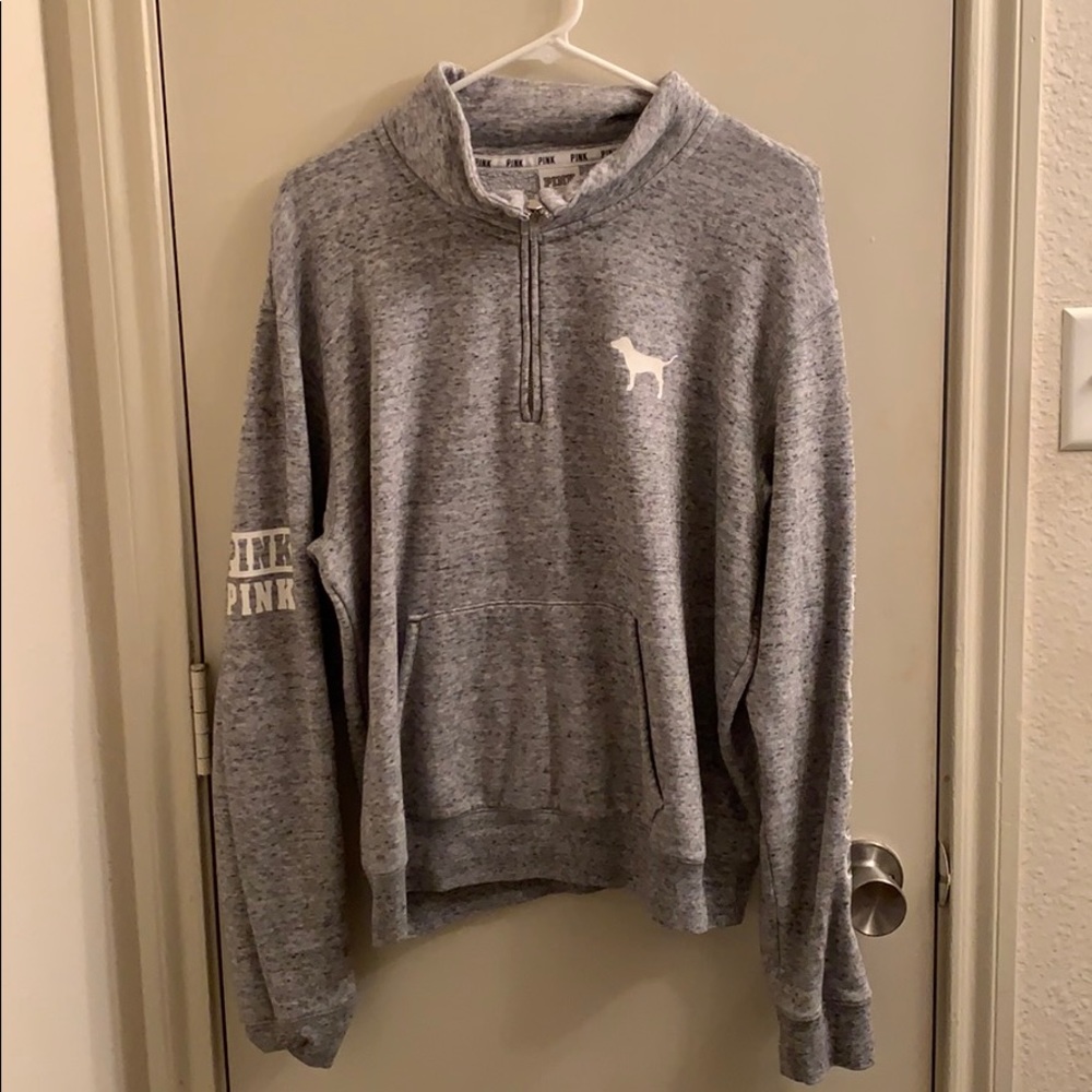 Victoria’s Secret PINK gray quarter zip jacket